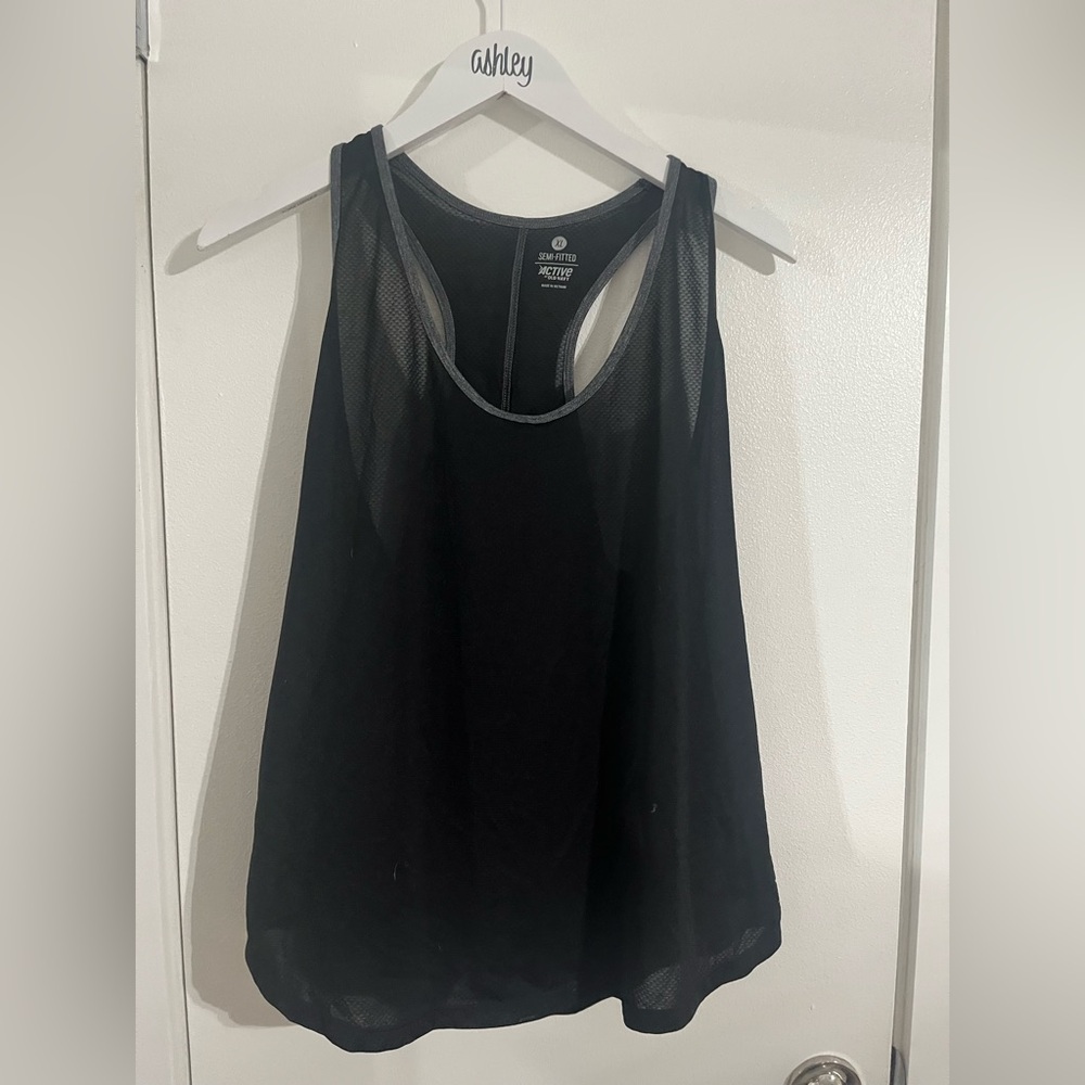 Old Navy Women's Black Mesh Tank Top